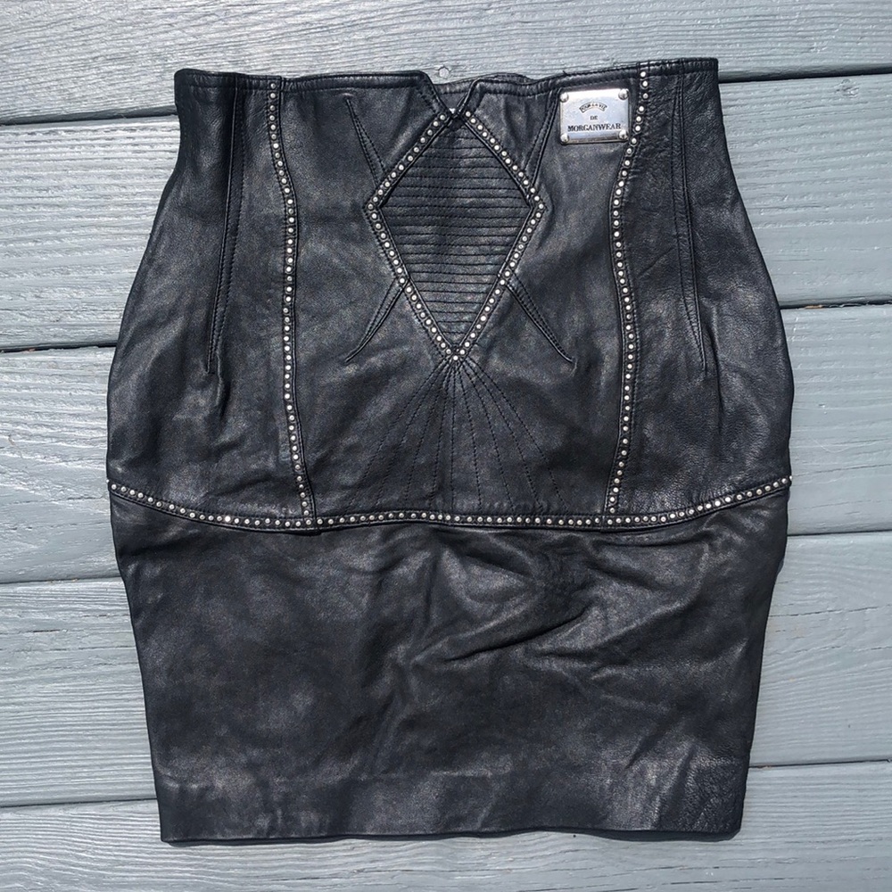 SOLD 100% genuine leather skirt - Picture 1 of 5